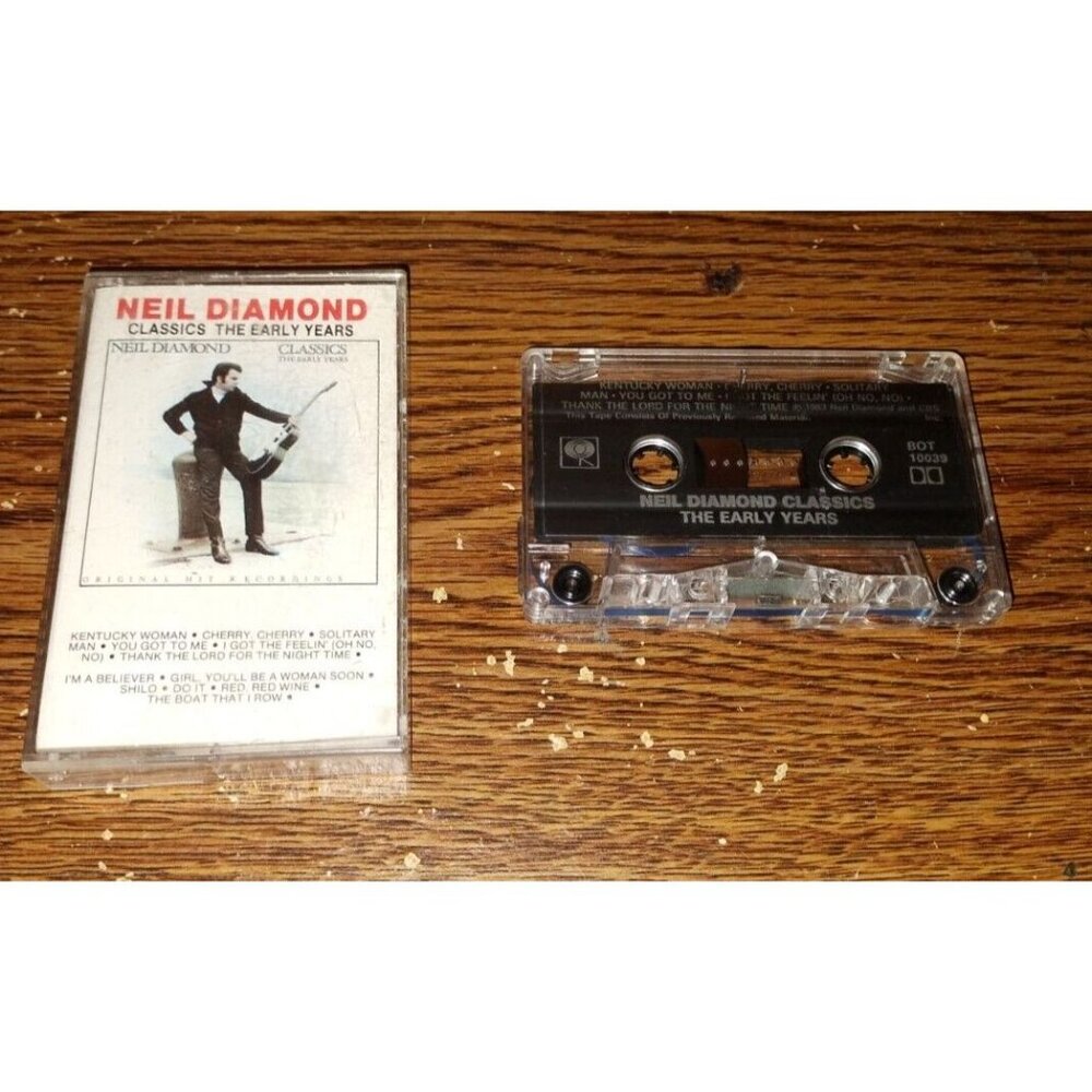 Neil Diamond Classics The Early Years on cassette (CBS Records, 1983)